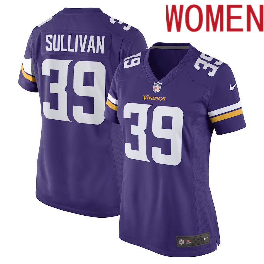Women Minnesota Vikings 39 Chandon Sullivan Nike Purple Game Player NFL Jersey